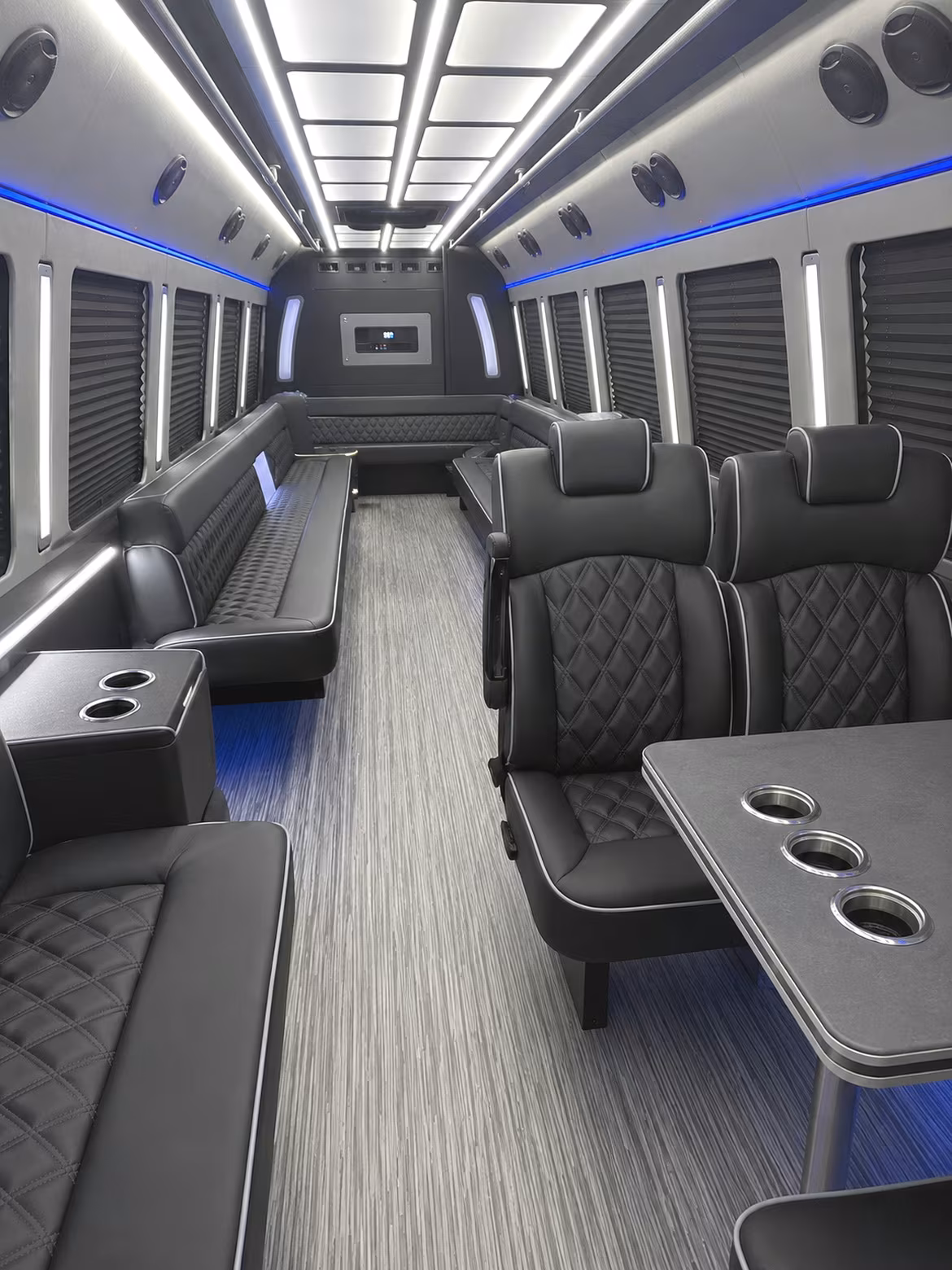 san jose 25 passenger party bus inside