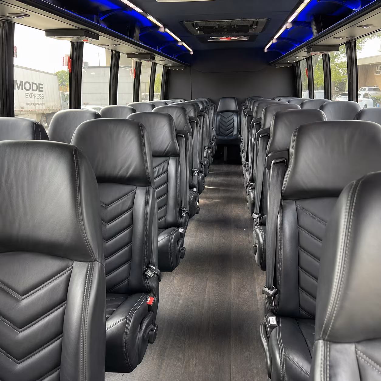 san jose 28 passenger minibus inside