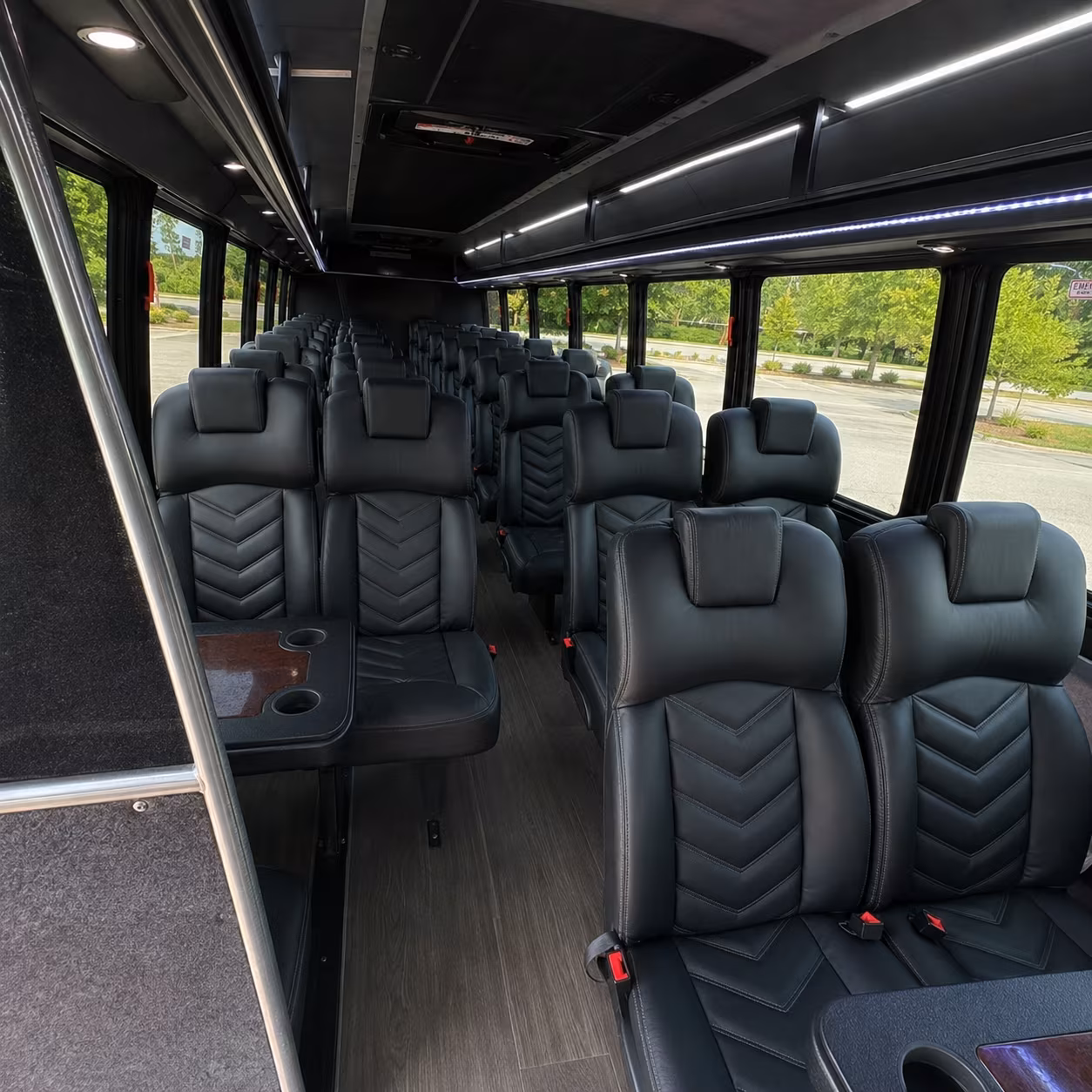 san jose 28 passenger minibus interior