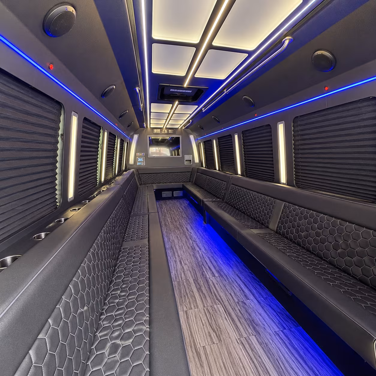 san jose 30 passenger party bus interior