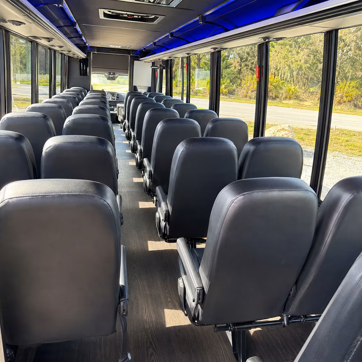 san jose 35 passenger minibus inside