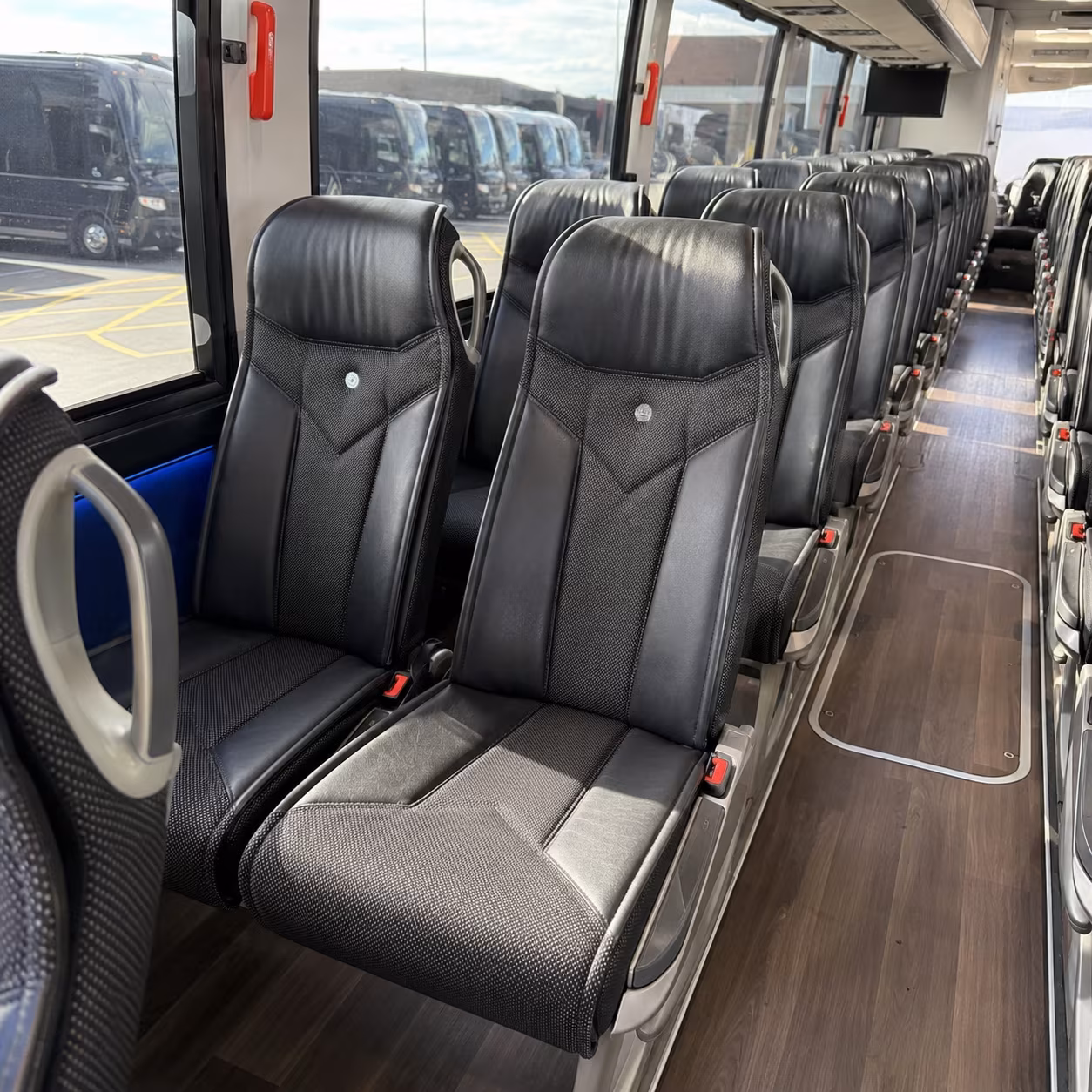 san jose 40 passenger charter bus interior