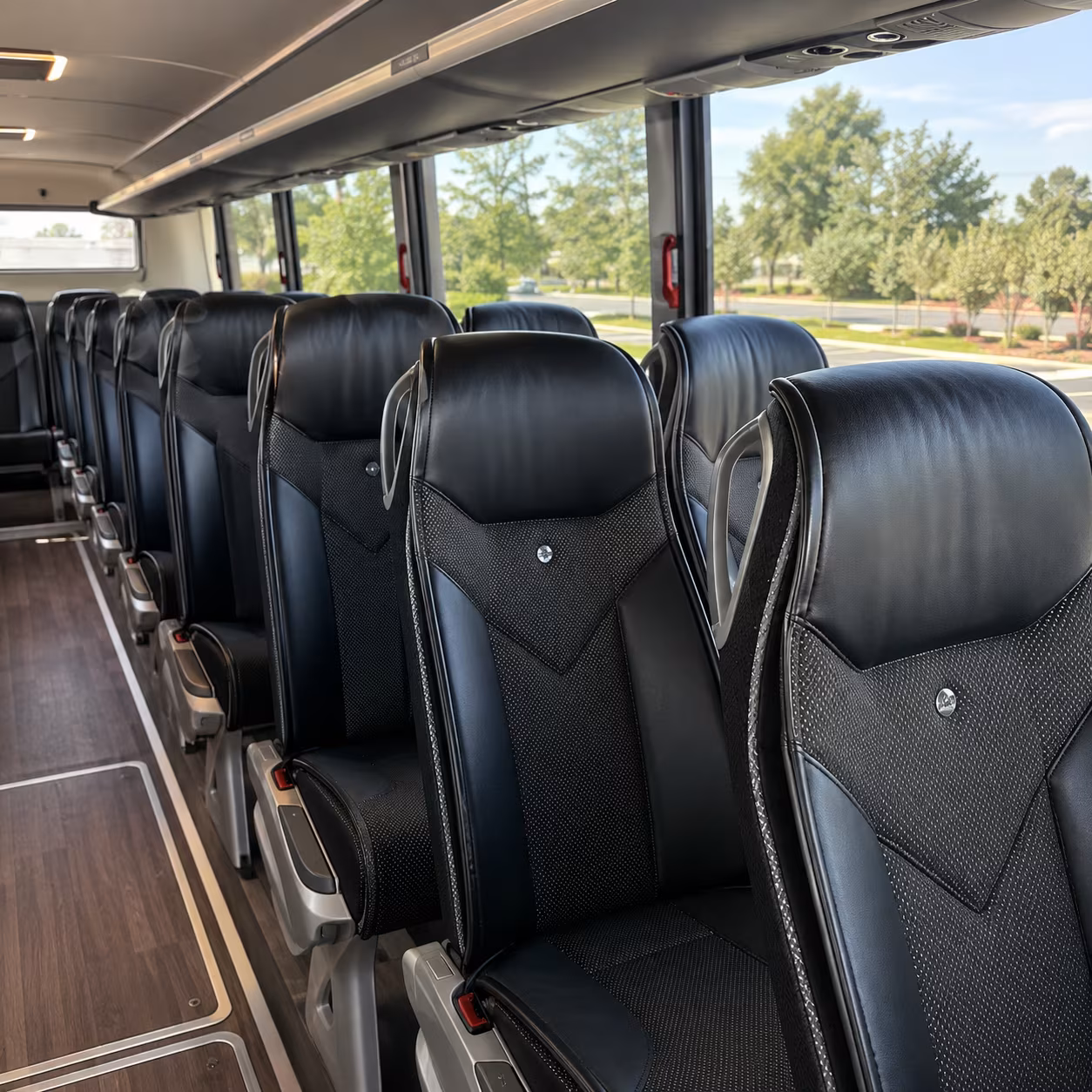 san jose 45 passenger charter bus interior