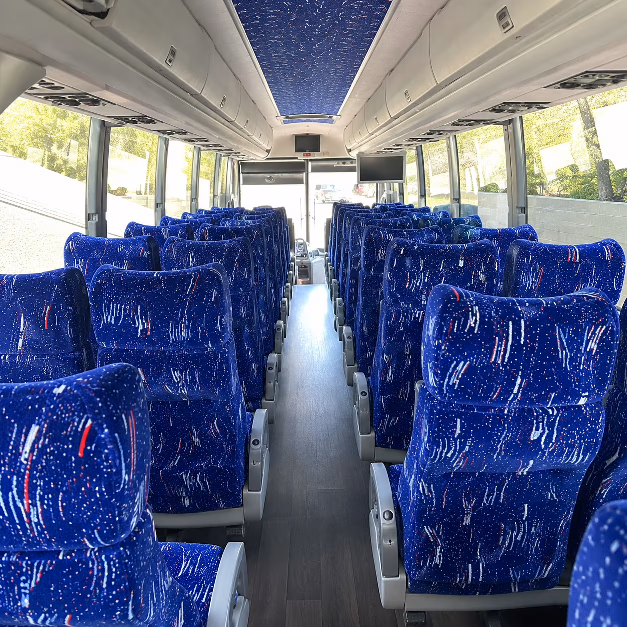 san jose 50 passenger charter bus interior