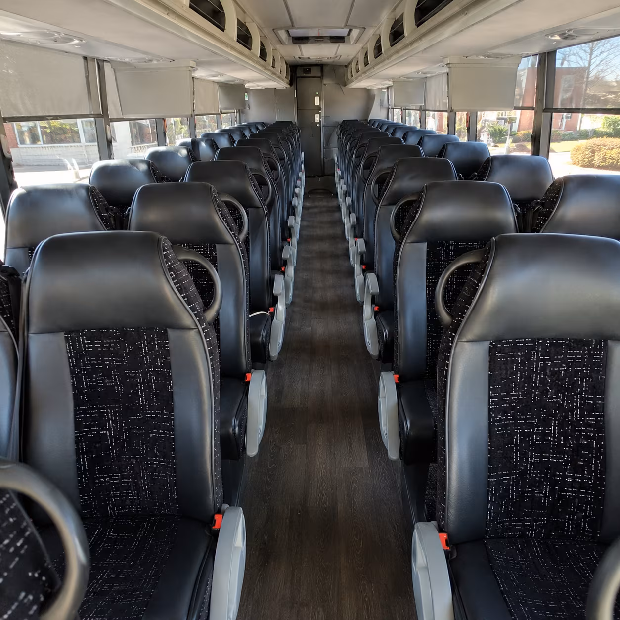 san jose 54 passenger charter bus inside