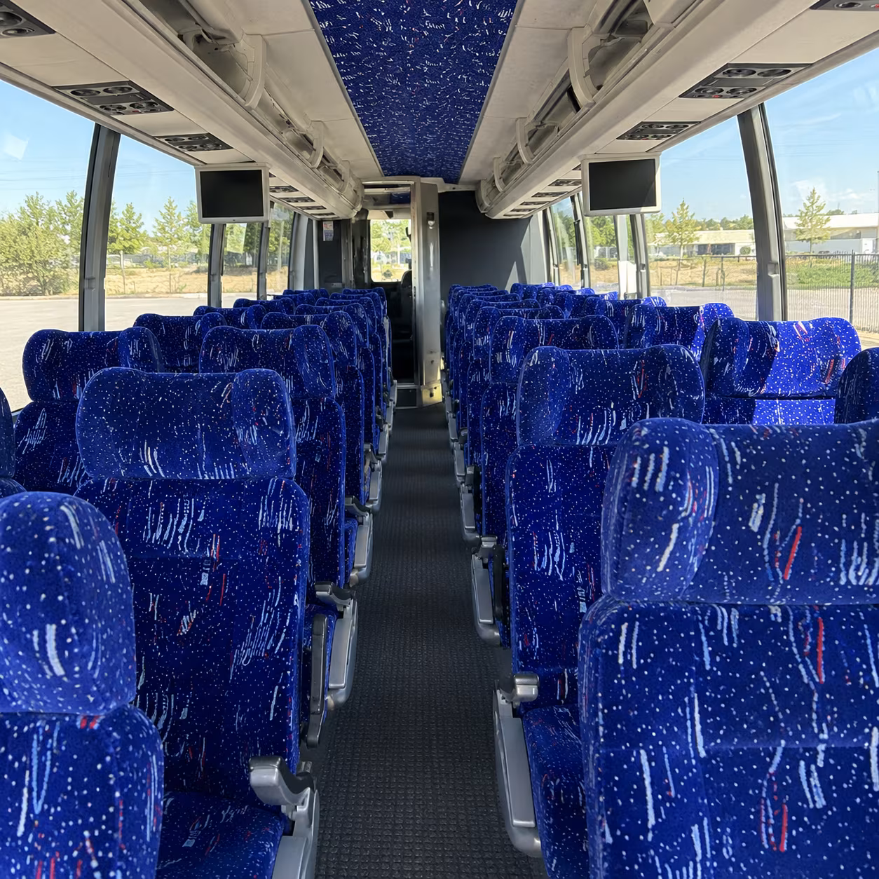 san jose 54 passenger charter bus interior