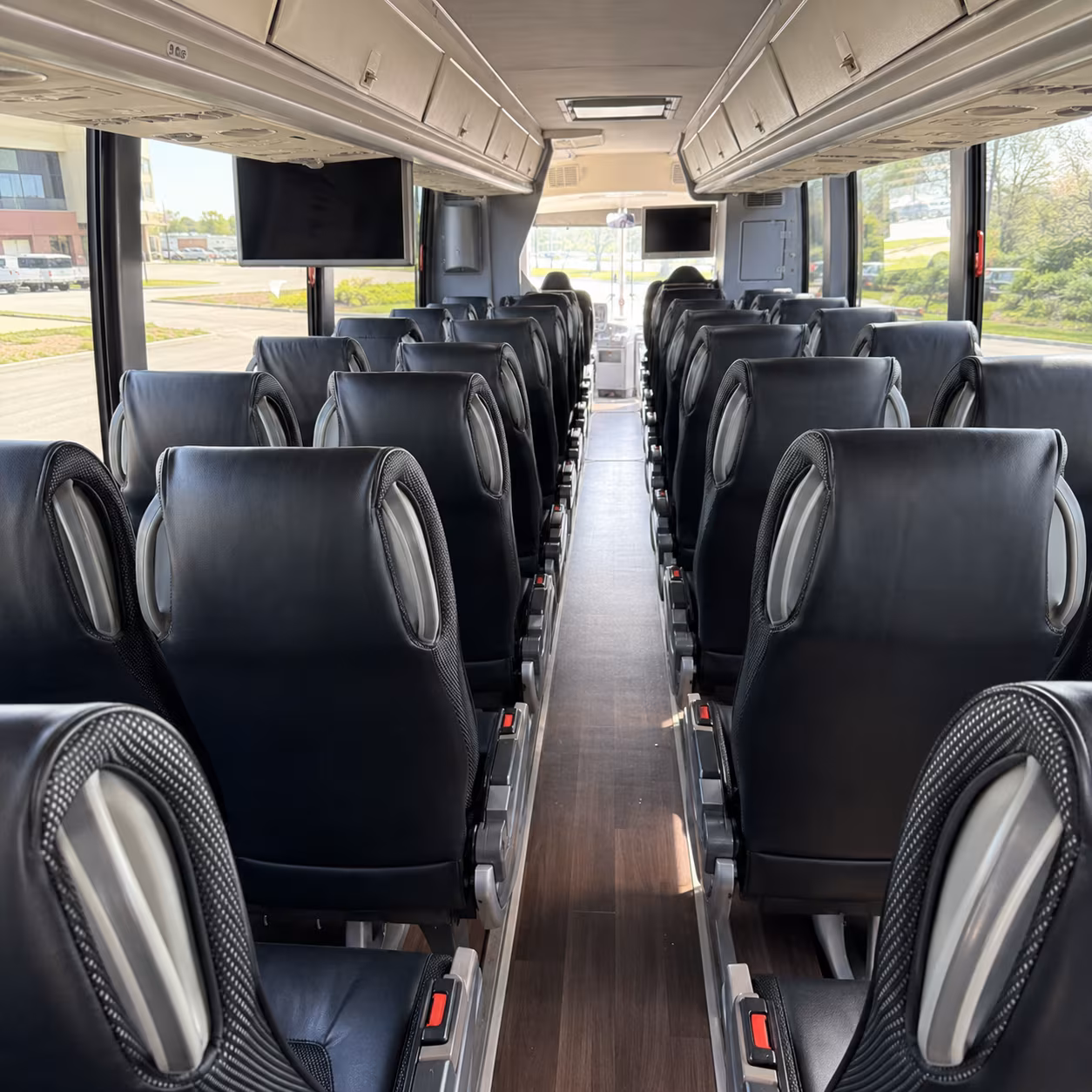 san jose 56 passenger charter bus inside