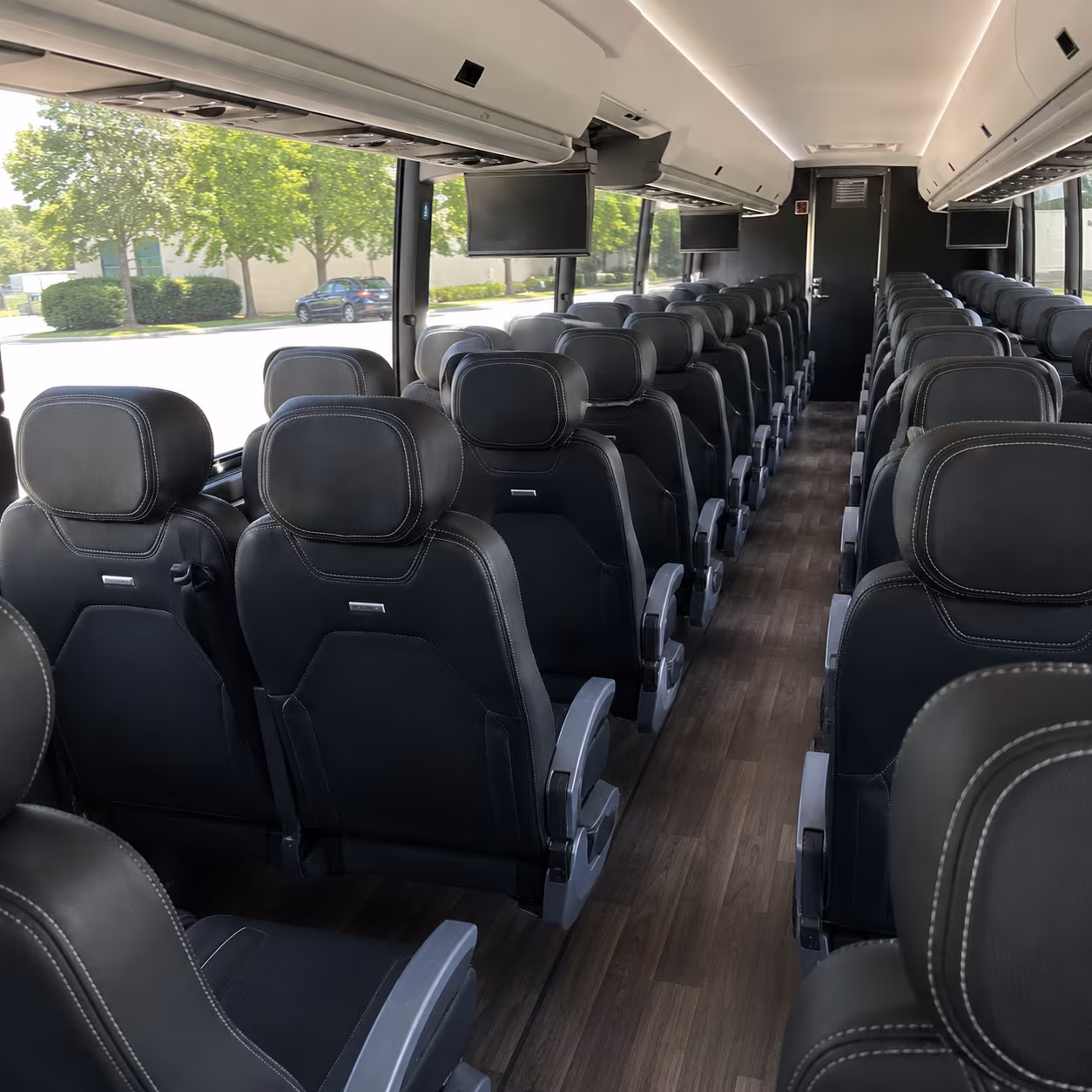 san jose 56 passenger charter bus interior