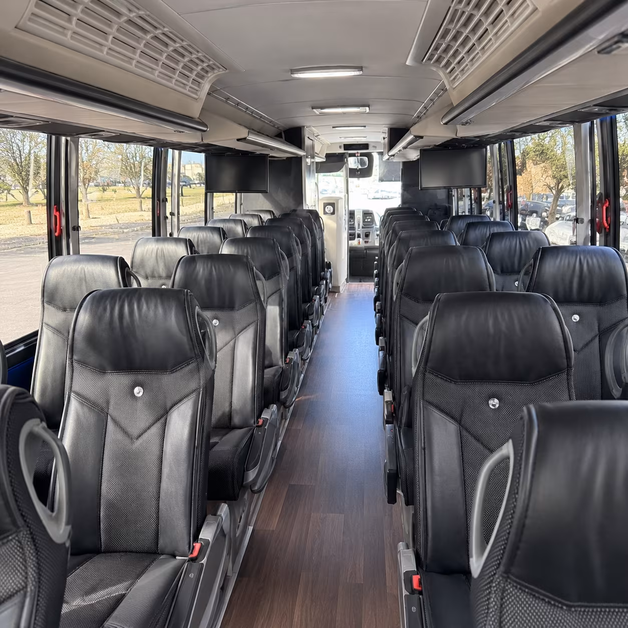 san jose charter bus inside